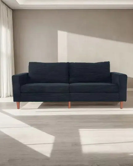 Black Linen Sofa Seat