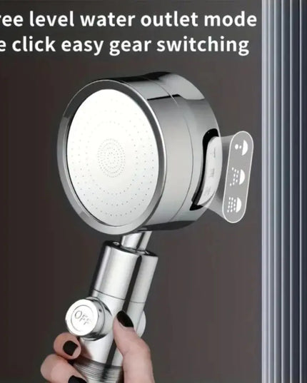 Circular 3 Speed High-pressure Handheld Shower Head