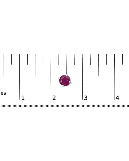 .925 Sterling Silver 3.5 MM Created Birthstone Solitaire Stud Earrings - Choice of Gemstone
