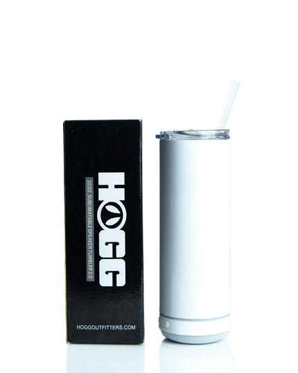 20oz WIRELESS SPEAKER TUMBLER - WHITE