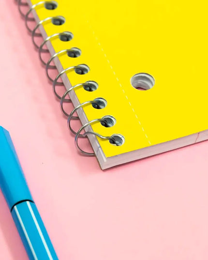 120 Sheet 3-Subject Spiral Notebook, College Ruled - Random Color