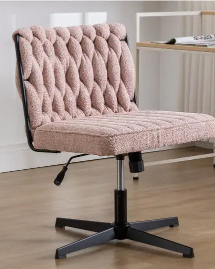 Armless Desk Chair, No Wheels