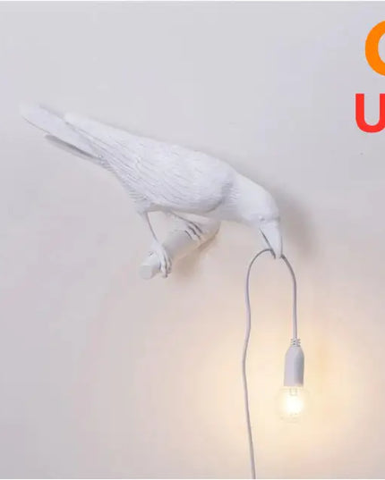 Resin Bird Wall Lamp Decoration