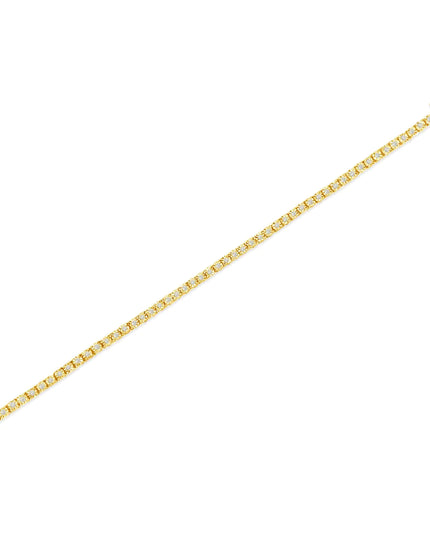 .925 Sterling Silver 1.0 Cttw Miracle-Set Diamond Round Faceted Bezel Tennis Bracelet (I-J Color, I3 Clarity)