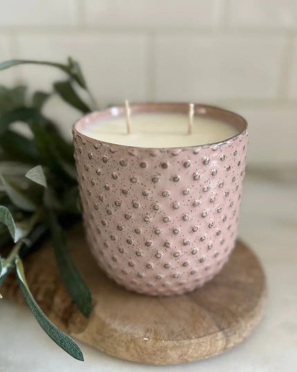 Spring Home Decor Dusty Pink Limited Edition Soy Candle by TLC Candle Co.