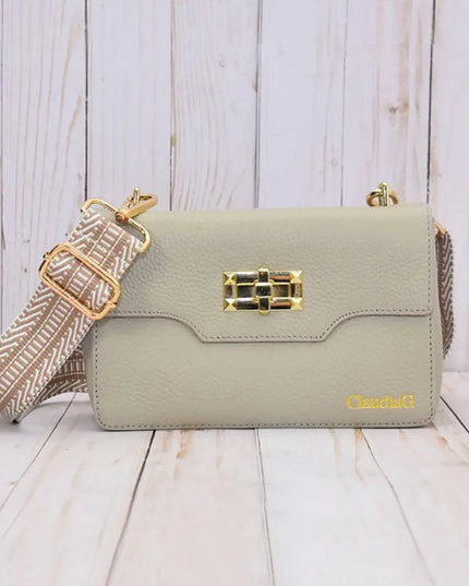 Sidekick Leather Shoulder Bag -Tan