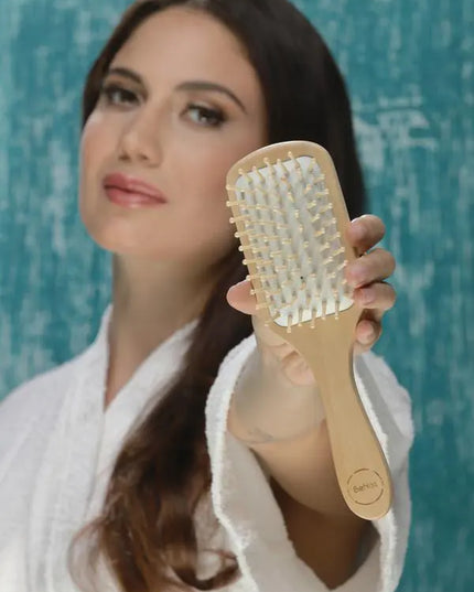 Natural Wooden Detangling Hair Brush