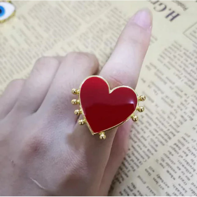 Red Heart Ring