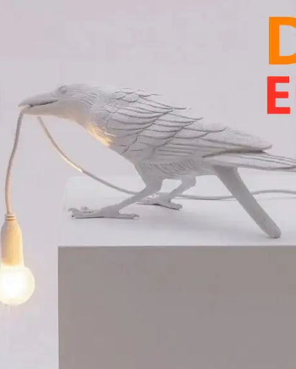 Resin Bird Wall Lamp Decoration