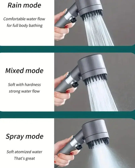 Pressurized Handheld Round Massage Shower Head