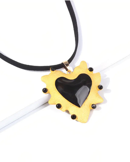 Black Heart Necklace