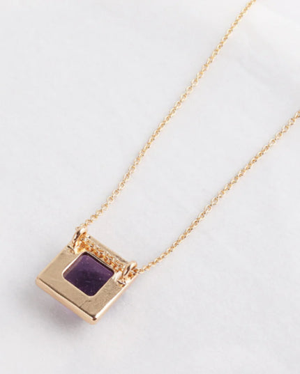 Square Drop Necklace