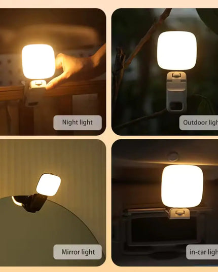 LED Clip-on Phone Light with Adjustable Stand