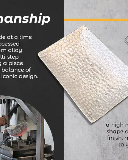 Aluminum Decorative Multi-Purpose Soap Dish / Jewelry Bowl