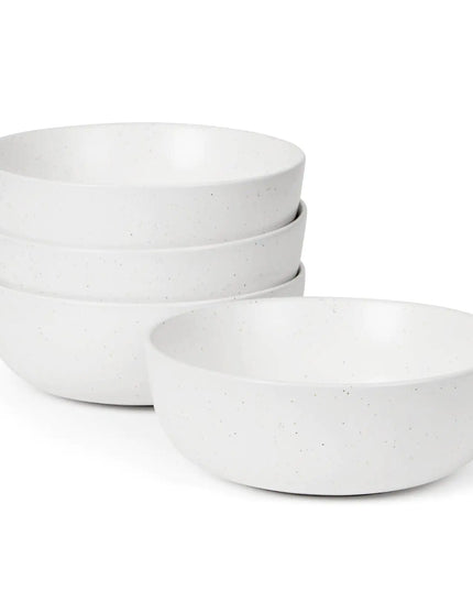 Set of 4 Ceramic Bowls, 27 oz Each – Dishwasher, Microwave & Oven Safe – Perfect for Cereal, Salad, Pasta, Soup, and Dessert
