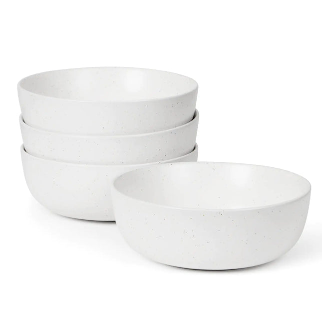 Set of 4 Ceramic Bowls, 27 oz Each – Dishwasher, Microwave & Oven Safe – Perfect for Cereal, Salad, Pasta, Soup, and Dessert