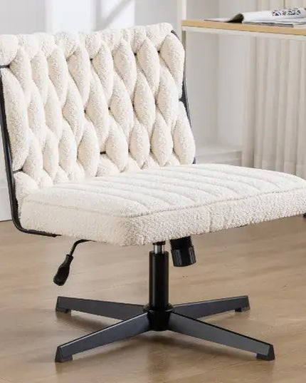 Armless Desk Chair, No Wheels