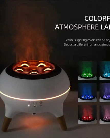 Flame Effect LED Aromatherapy Diffuser