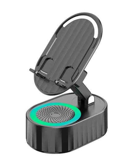 Cell Phone Stand with Wireless Bluetooth Speaker,Induction Speaker HD Surround Sound for Home and Outdoor,Compatible with Iphone/Ipad/Samsung Galaxy
