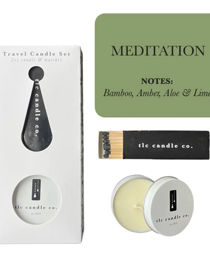 Travel Candle with Matches - Meditation