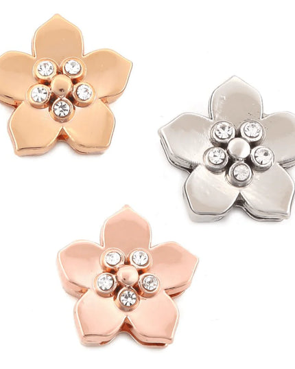 5 Stone Flower Charm