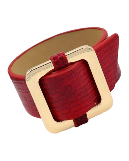 Square Lock Bracelet -Red