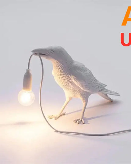 Resin Bird Wall Lamp Decoration