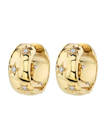 Star Huggie Earrings