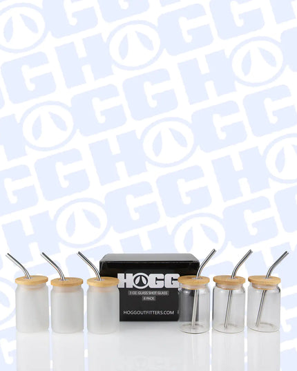 3oz SUBLIMATABLE GLASS SHOT GLASS - MATTE & CLEAR 6 PACK