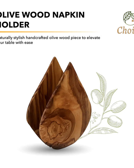 Olive Wood Napkin Holder