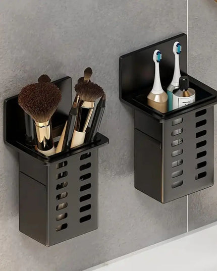 1pc Modern Wall-Mounted Bathroom Organizer