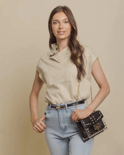 Betty Shoulder Bag -Clear/Black