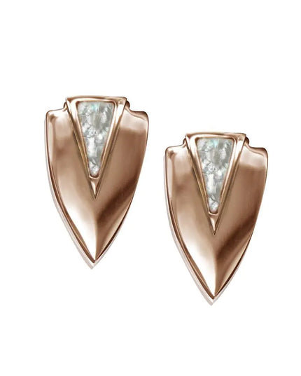 Chevron Earrings- Rose