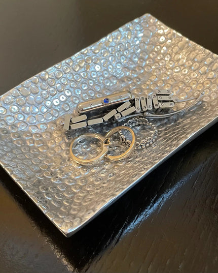Aluminum Decorative Multi-Purpose Soap Dish / Jewelry Bowl
