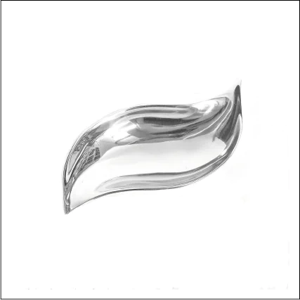 Silver Wavy Snack / Nut Bowl