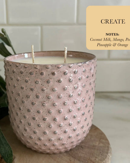 Spring Home Decor Dusty Pink Limited Edition Soy Candle by TLC Candle Co.