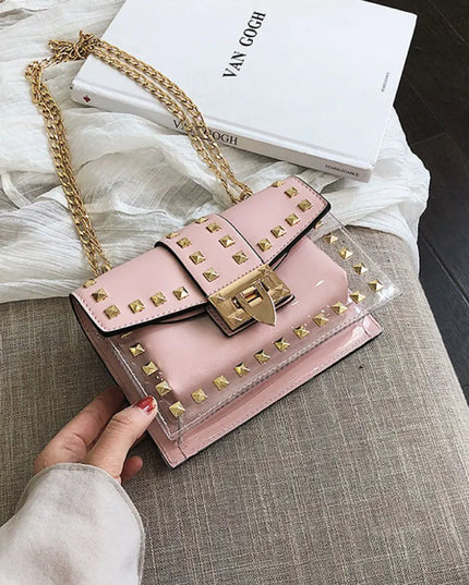 Betty Shoulder Bag -Clear/Rose