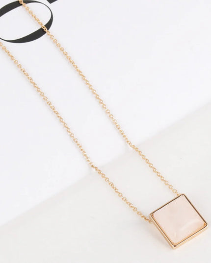 Square Drop Necklace