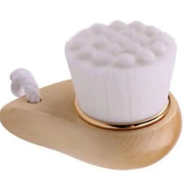 Facial Brush with Bamboo Handle
