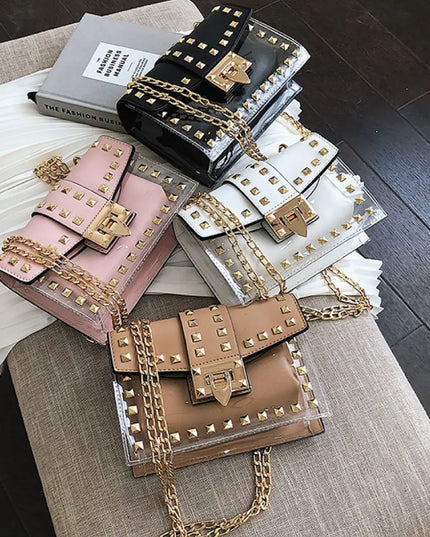 Betty Shoulder Bag -Clear/Black
