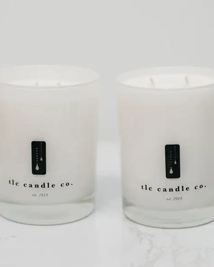 "Home Sweet Home" Vintage Flannel and Amber Noir Luxury 2-Wick Soy Candle Gift Sets