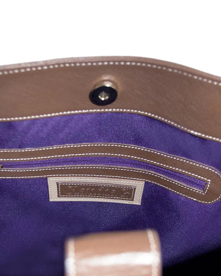 Luminous Leather Bag - Chocolate