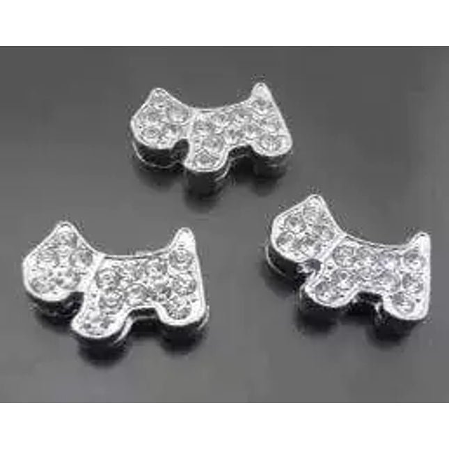 Pavé Dog -Silver Charm
