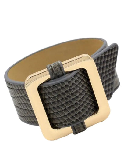 Square Lock Bracelet -Gray
