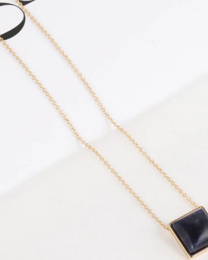Square Drop Necklace