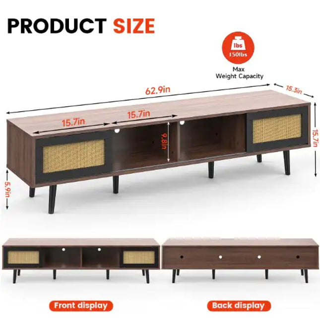 Walnut Wood TV Cabinet
