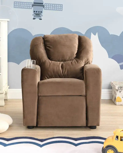 Children's Upholstered Couch With Cup Holder