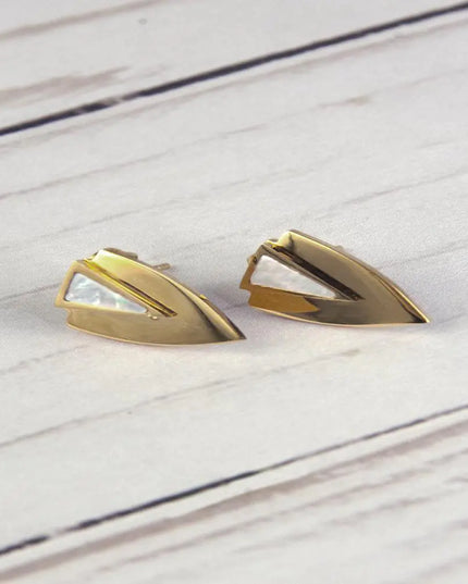 Chevron Earrings- Gold
