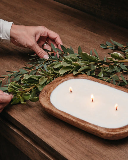 3-Wick Dough Bowl Soy Candle - Magnolia