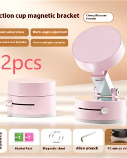 Foldable Magnetic Vacuum Car Phone Holder Foldable Suction Cup With Suction Cup Hands-Free Navigation For Smart Phone